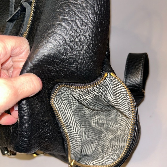 NWOT Leather Rebecca Minkoff backpack - Picture 9 of 16